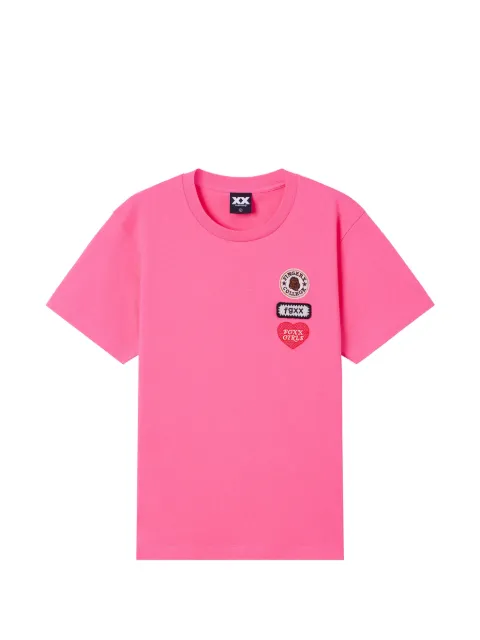 FINGERCROXX logo-patches T-shirt Pink FFXTEW01388X