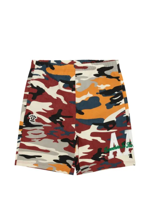 AAPE BY *A BATHING APE® camouflage-print shorts Red ASPC695XBQ
