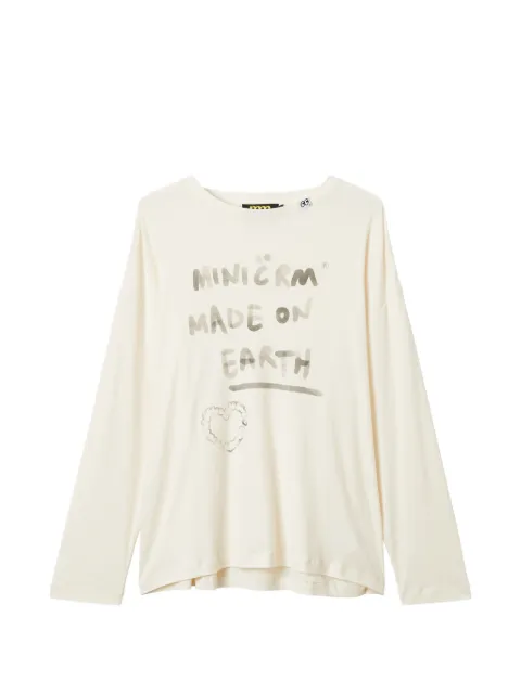 Mini Cream lettering-print T-shirt Neutrals 6SM610A