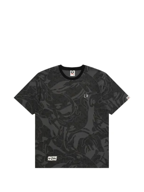 AAPE BY *A BATHING APE® camouflage-print T-shirt Black ATE1812XXQ