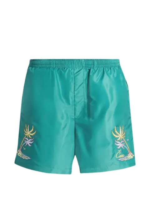 Casablanca embroidered swim shorts Green MSP26TR03205
