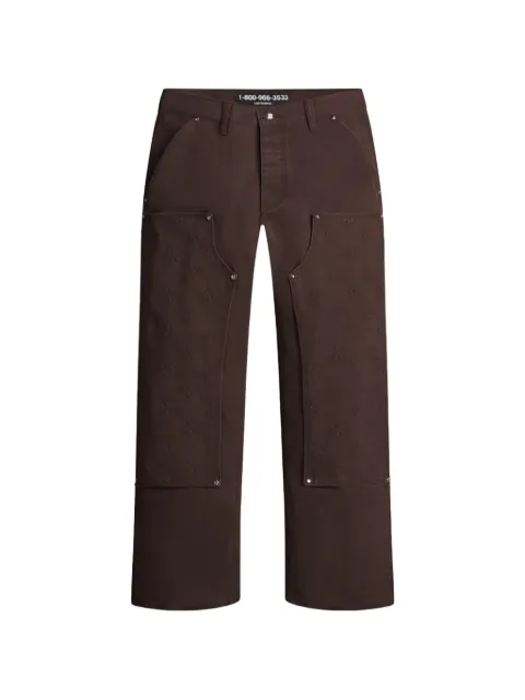LOSTSHDWS detached double-knee trousers Brown LST4422705