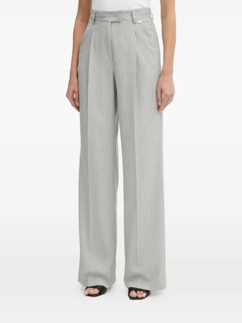 FRACOMINA pleat-detail pinstriped trousers Grey FS26SV3004W587Q7