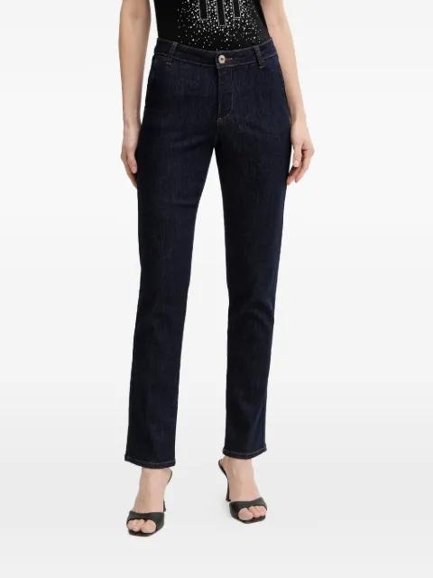 FRACOMINA logo-plaque jeans Blue FP26SV4001D46493