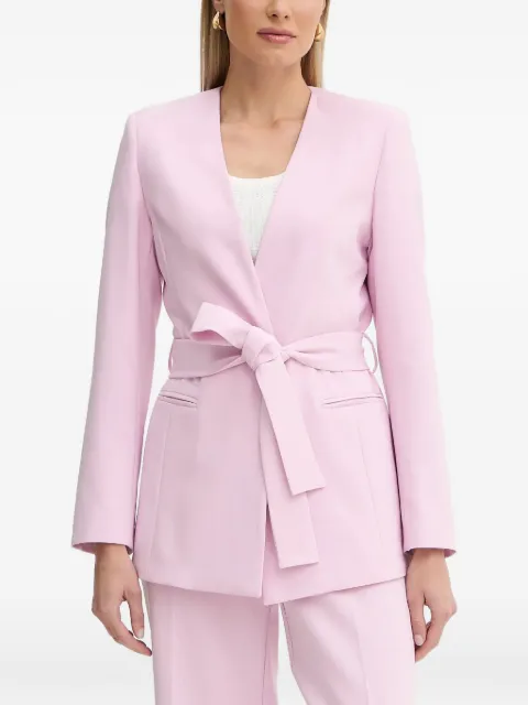 FRACOMINA belted blazer Pink FY26SJ3011W42901