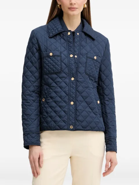 FRACOMINA press-stud quilted puffer jacket Blue FR26SC3002O45801