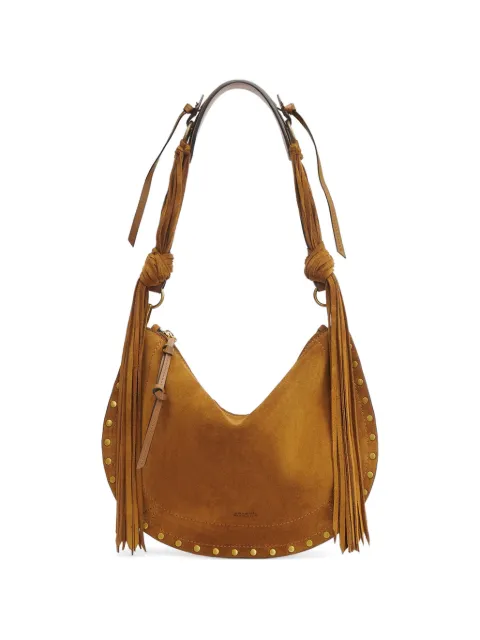 ISABEL MARANT Oskan soft zipped bag fringe Brown BF0066FGD2C17M