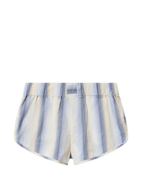 ISABEL MARANT Melinea striped cotton shorts Blue SH0299FAD2I02I