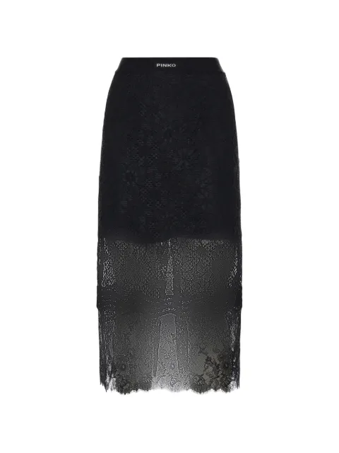 PINKO lace midi skirt Black 106664A381