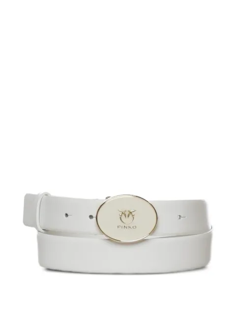 PINKO round buckle belt White 105478A2QL