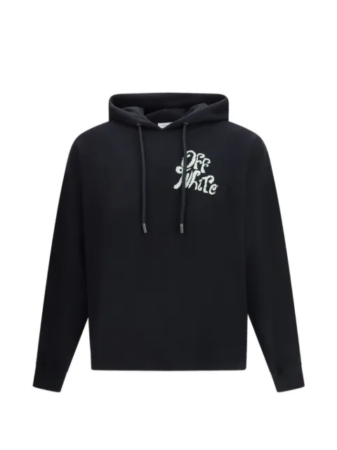Off-White long-sleeve logo hoodie Black 44MBB12MS26F009001