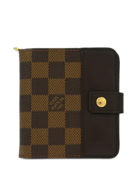Louis Vuitton Pre-Owned 2009 check zip wallet Brown 117460