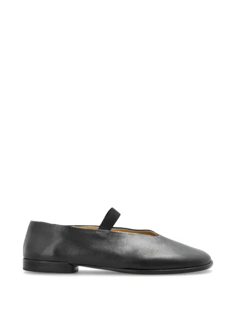 LEMAIRE Glove ballerina in leather Brown FO0261LL0023