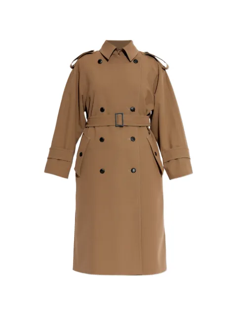 Max Mara buttoned belted trench coat Neutrals 2611021021600