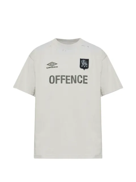 UMBRO distressed-effect T-shirt Grey UBMW0414JY128
