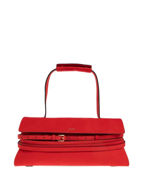 Moschino Tie Me buckle-strap tote bag Red MC4064PP1OOJ0