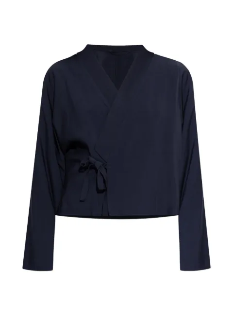 Kenzo tie-waist kimono Blue FG52VE2879TX