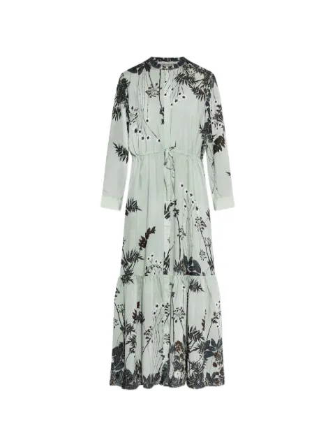 MUNTHE Bernadette floral-print tiered maxi dress Blue 261131726131