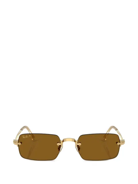 Ray-Ban x Asap Rocky rimless rectangle sunglasses Gold RB3928
