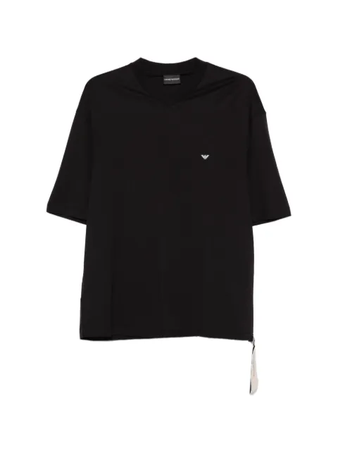 Emporio Armani V-neck logo T-shirt Black EM005277AF24470