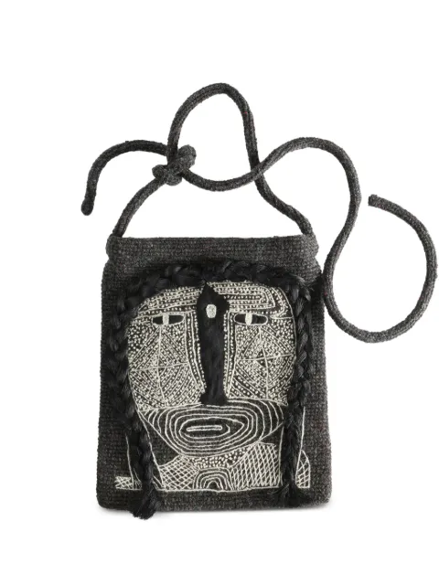 SOPHIE DIGARD knitted cross body bag Grey S1475002XXSSS