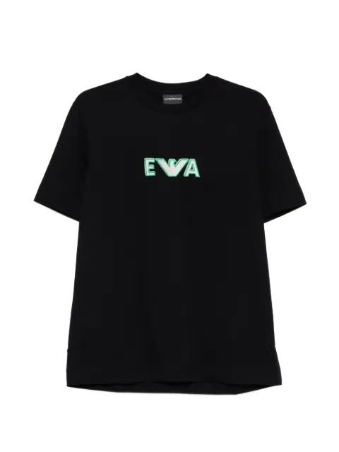 Emporio Armani logo-embroidered T-shirt Black EM005233AF13715UC001