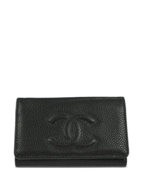 CHANEL Pre-Owned 1998 embossed key case Black 117141