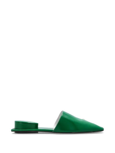 Tory Burch Pierced leather mules Green 180065