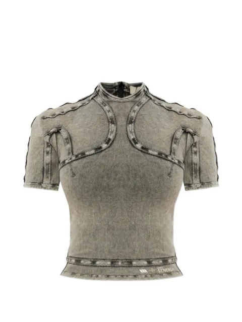 KNWLS Scuba panelled T-shirt Grey SS26SCUTO