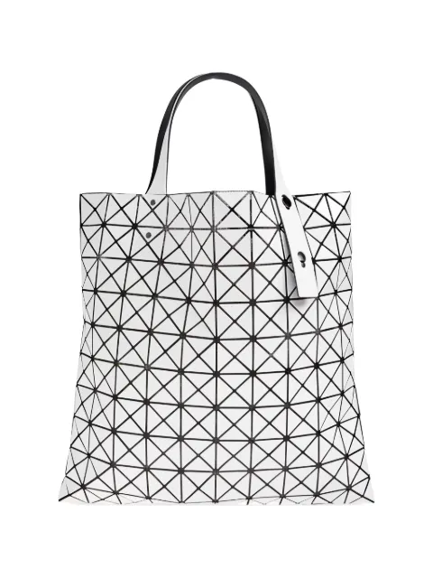 Bao Bao Issey Miyake geometric-print tote bag White BB66AG043