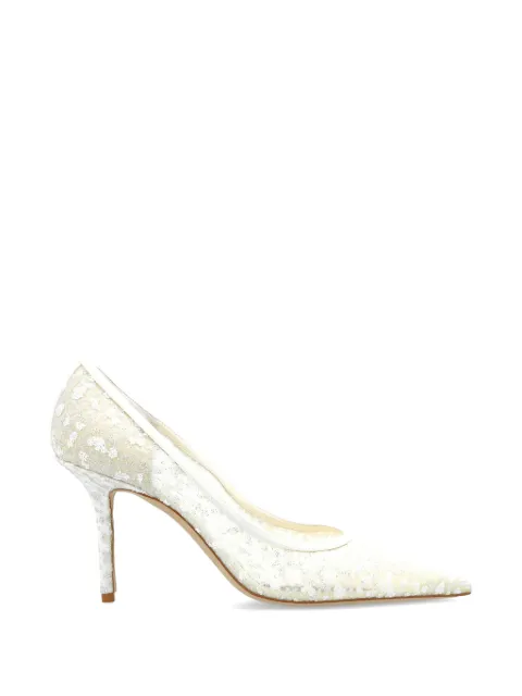 Jimmy Choo Love 85 heeled pumps White LOVE85GJD