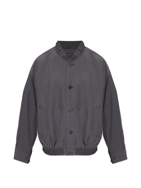 Homme Plissé Issey Miyake Carrier Carried button-front bomber jacket Grey HP66FC331