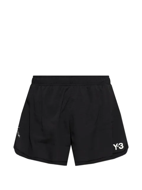 Y-3 logo-detail running shorts Black KF6195