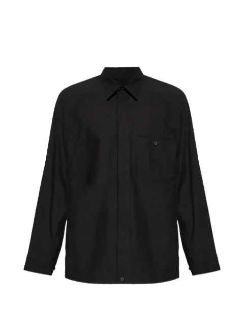 Homme Plissé Issey Miyake Streamline pocket button shirt Black HP66FJ301