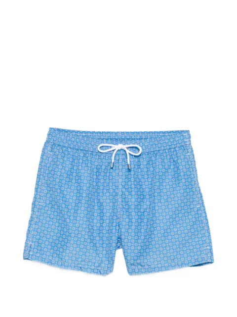 Fedeli drawstring print swim shorts Blue TU000318
