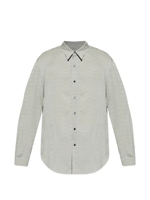 Balmain monogram jacquard shirt Grey GH1HS555VI74