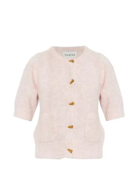 MUNTHE Locca pocket button cardigan Pink 261163026174