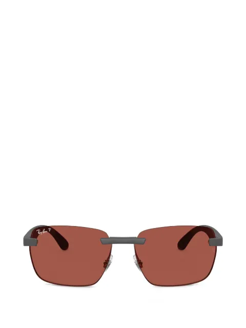 Ray-Ban rimless rectangle-frame sunglasses Grey RB4470CH60171B