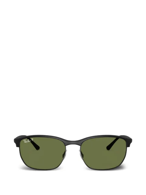 Ray-Ban rectangle-frame sunglasses Black RB4469601S2