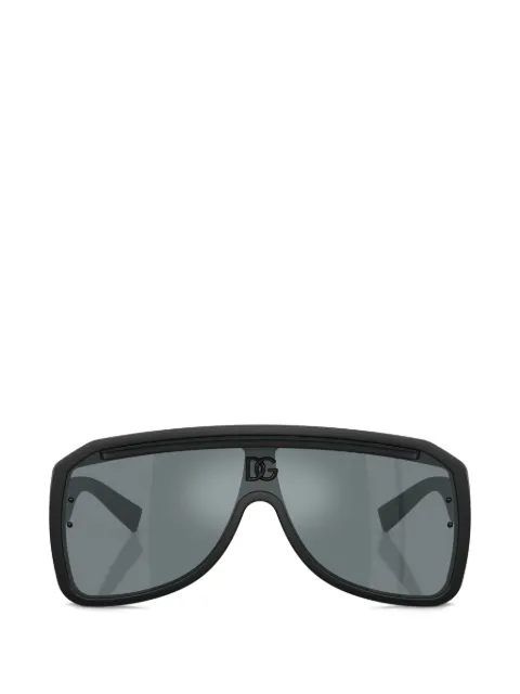 Dolce & Gabbana Eyewear DG logo-plaque sunglasses Black DG620525256G