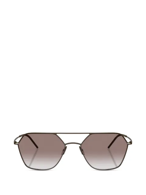 Giorgio Armani geometric-frame sunglasses Brown AR6185343813