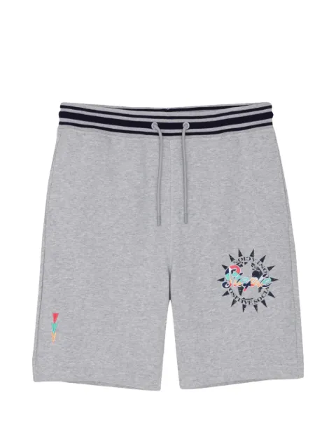 Staple logo-detail track shorts Grey 9DE928A3