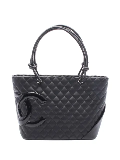 CHANEL Pre-Owned 2011 Large Lambskin Cambon Ligne tote bag Black V1EXL3A1Y6FZLF43