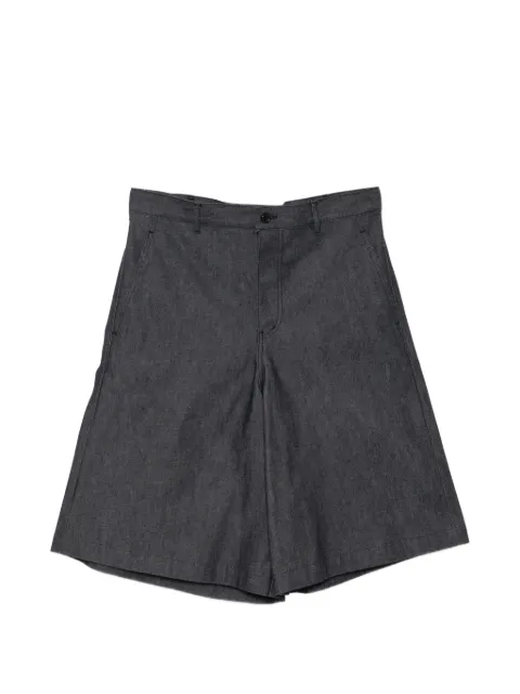 Black Comme Des Garçons wide-leg denim shorts Blue FFHKCBKSP1QP014XQBLX00L
