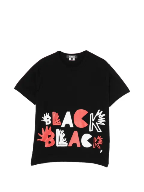 Black Comme Des Garçons logo graphic print T-shirt Black FFHKCBKTE1QT504XQBKX00L