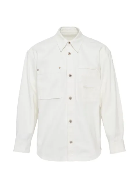 Wooyoungmi Shacket back floral-print jacket White W261SH26881I