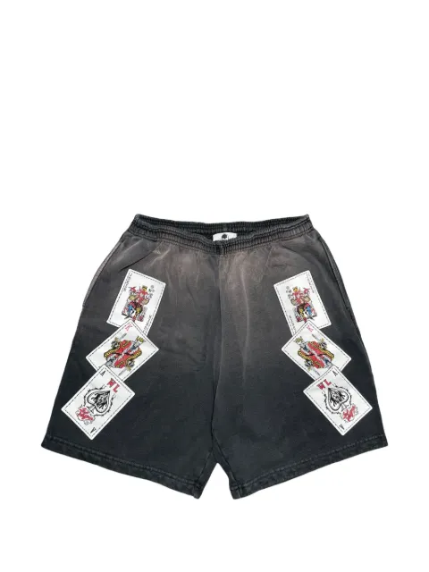Warren Lotas Playing Cards track shorts Grey WLPCSB