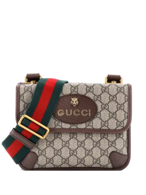 Gucci Pre-Owned Neo Vintage Flap Messenger GG Coated Canvas Small crossbody bag Brown JL74I8I1WMTBMHNH