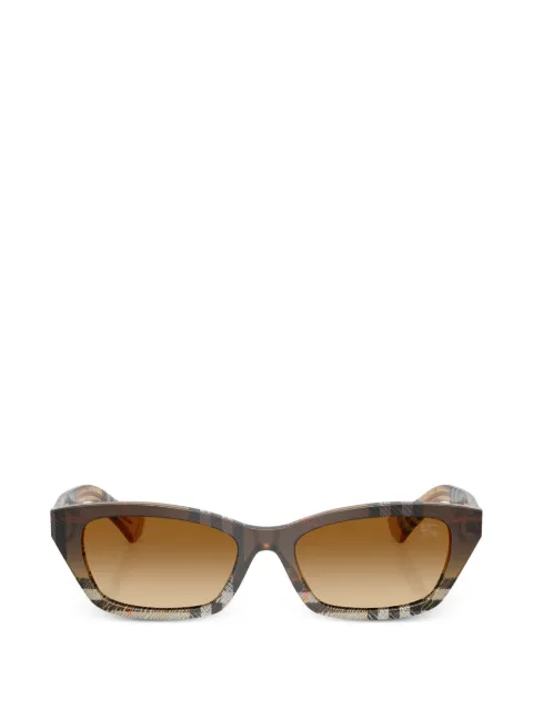 Burberry Eyewear cat-eye checked sunglasses Brown BE4488420213