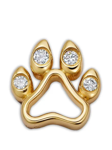 Loquet Dog Paw diamond charm Gold CHMDOGPAW18Y